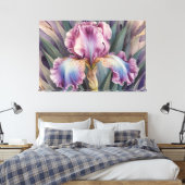 *~* Pastels Roze IRIS Irissen  Bloemen TV2 Canvas Afdruk (Insitu (Slaapkamer))