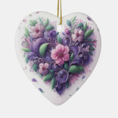 Pastels Scrolly Heart Ornament (Rechts)