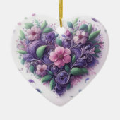 Pastels Scrolly Heart Ornament (Voorkant)