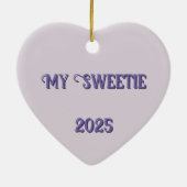 Pastels Scrolly Heart Ornament (Achterkant)