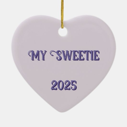 Pastels Scrolly Heart Ornament (Achterkant)