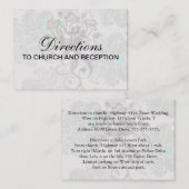 pastels Spring floral damask Informatiekaartje (Voorkant / Achterkant)