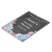 Pastels Succulents Notebook Weddenschap Planning N Notitieboek (Linkerzijde)