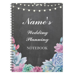 Pastels Succulents Notebook Weddenschap Planning N Notitieboek