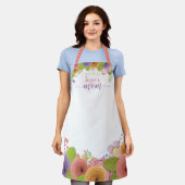 Pastels Super Mom Moederdag Floral Schort (Gedragen)