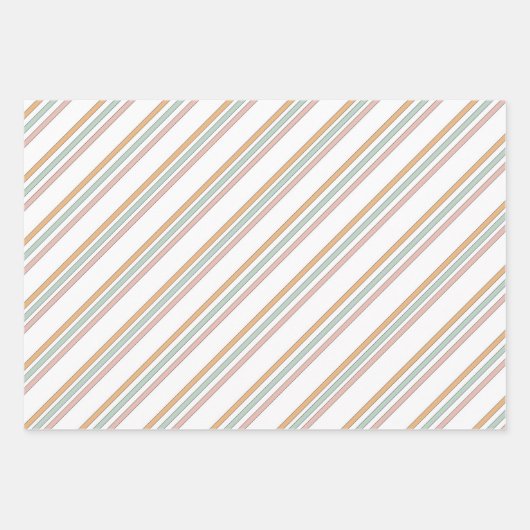  Pastels Thanksgiving Wrapping Paper Sheets (Voorkant 3)
