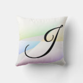 Pastels Triangles Baby Kussen (Achterkant)