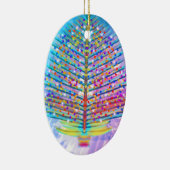 Pastels vakantieboom keramisch ornament (Rechts)