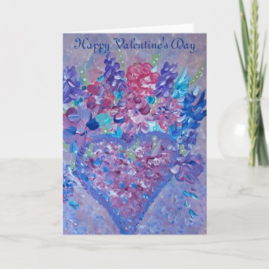 Pastels van Liefde Feestdagen Kaart (Voorkant)