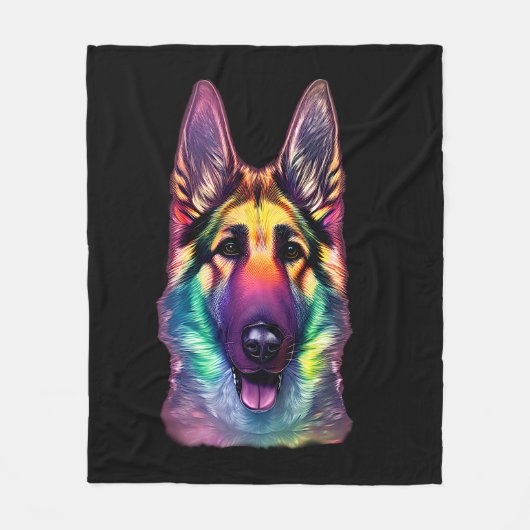 Pastels van Shepherd Painting Fleece Deken (Voorkant)