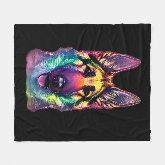  Pastels van Shepherd Painting Fleece Deken (Voorkant (Horizontaal))