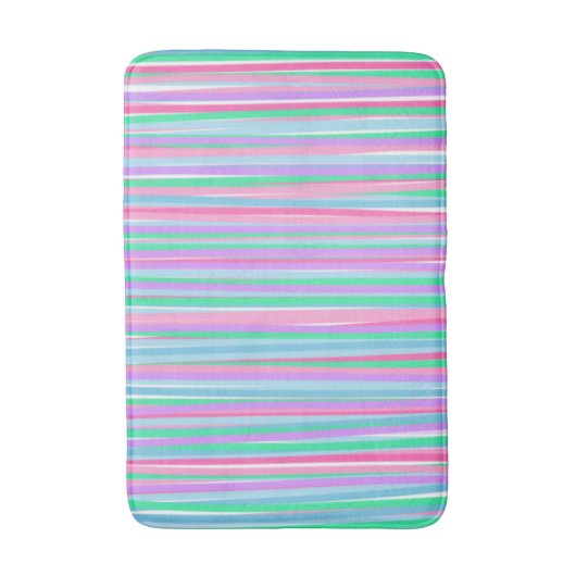 pastels verticale strepen badmat (Voorkant Verticaal)