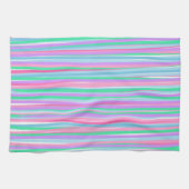  pastels verticale strepen theedoek (Horizontaal)