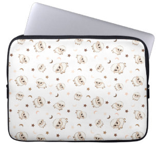 pastelschappatroon laptop sleeve