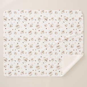 pastelschappatroon sherpa deken