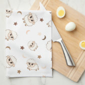 pastelschappatroon theedoek (Quarter Fold)