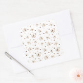 pastelschappatroon vierkante sticker (Envelop)