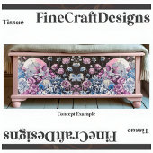 pastelschedel en bloemendecoupage L&R 145 Tissuepapier