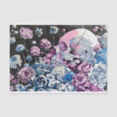  pastelschedel en bloemendecoupage rechts 145 tissuepapier (Voorkant)