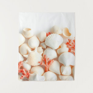 pastelschelpen wandkleed