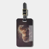 Pastelschilderij van een rennend paard bagagelabel (Voorkant verticaal)