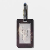 Pastelschilderij van een rennend paard bagagelabel (Achterkant verticaal)