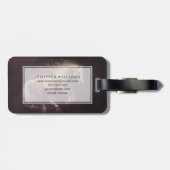 Pastelschilderij van een rennend paard bagagelabel (Achterkant horizontaal)