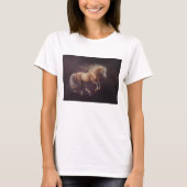 Pastelschilderij van een rennend paard t-shirt (Voorkant)