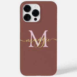 Pastelscript Monogram gepersonaliseerde telefoonho Case-Mate iPhone 14 Pro Max Hoesje