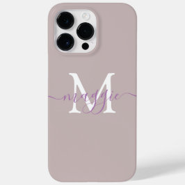 Pastelscript Monogram gepersonaliseerde telefoonho Case-Mate iPhone 14 Pro Max Hoesje