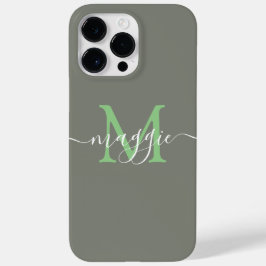 Pastelscript Monogram gepersonaliseerde telefoonho Case-Mate iPhone 14 Pro Max Hoesje