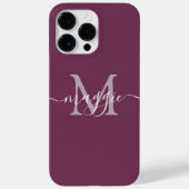 Pastelscript Monogram gepersonaliseerde telefoonho Case-Mate iPhone Case (Achterkant)