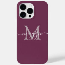 Pastelscript Monogram gepersonaliseerde telefoonho
