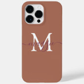 Pastelscript Monogram gepersonaliseerde telefoonho Case-Mate iPhone Case (Achterkant)