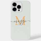 Pastelscript Monogram gepersonaliseerde telefoonho Case-Mate iPhone Case (Achterkant)