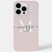 Pastelscript Monogram gepersonaliseerde telefoonho Case-Mate iPhone Case (Achterkant)