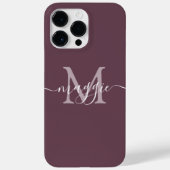 Pastelscript Monogram gepersonaliseerde telefoonho Case-Mate iPhone Case (Achterkant)
