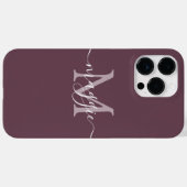 Pastelscript Monogram gepersonaliseerde telefoonho Case-Mate iPhone Case (Achterkant (horizontaal))