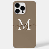 Pastelscript Monogram gepersonaliseerde telefoonho Case-Mate iPhone Case (Achterkant)