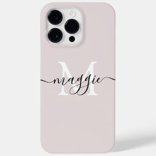 Pastelscript Monogram gepersonaliseerde telefoonho Case-Mate iPhone 14 Pro Max Hoesje