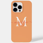 Pastelscript Monogram gepersonaliseerde telefoonho Case-Mate iPhone Case (Achterkant)