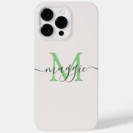 Pastelscript Monogram gepersonaliseerde telefoonho Case-Mate iPhone 14 Pro Max Hoesje