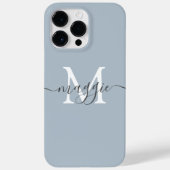 Pastelscript Monogram gepersonaliseerde telefoonho Case-Mate iPhone Case (Achterkant)