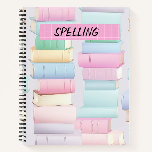  PASTELSTAPEL SCHOOLBOEKEN NOTITIEBOEK (Voorkant)