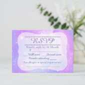 Pastelsterrenstelsel RSVP Kaartje (Staand voorkant)