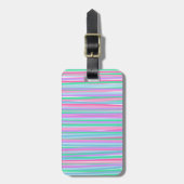  pastelstrepen bagagelabel (Voorkant verticaal)