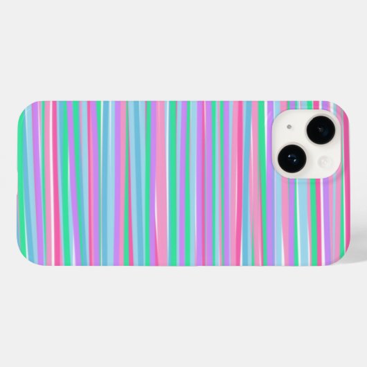 pastelstrepen Case-Mate iPhone case (Achterkant (horizontaal))