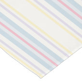 Pastelstripes paasen korte tafelloper (Hoek)