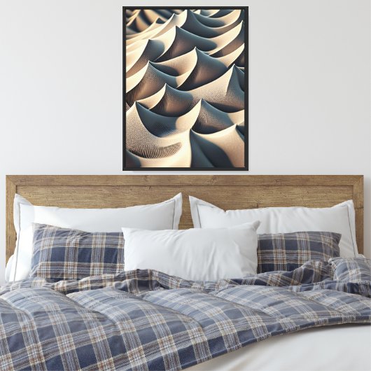 Pastelstromen Canvas Afdruk (Insitu (Slaapkamer))