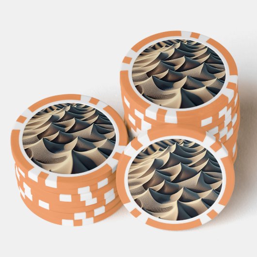 Pastelstromen Poker Chips (Opstapeling)